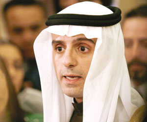 “الجبير”: قضية رائف بدوي أمام القضاء المستقل.. ولا نسمح بالتدخل في شؤوننا
