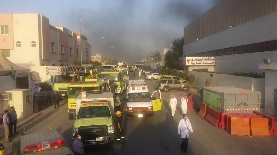 مدني #الرياض يعلن إخماد حريق الحمادي بدون إصابات