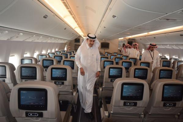 “الخطوط السعودية” تتسلم طائرة جديدة من طراز بوينج 777