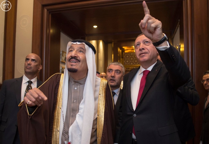 الرئيس التركي يستقبل الملك2