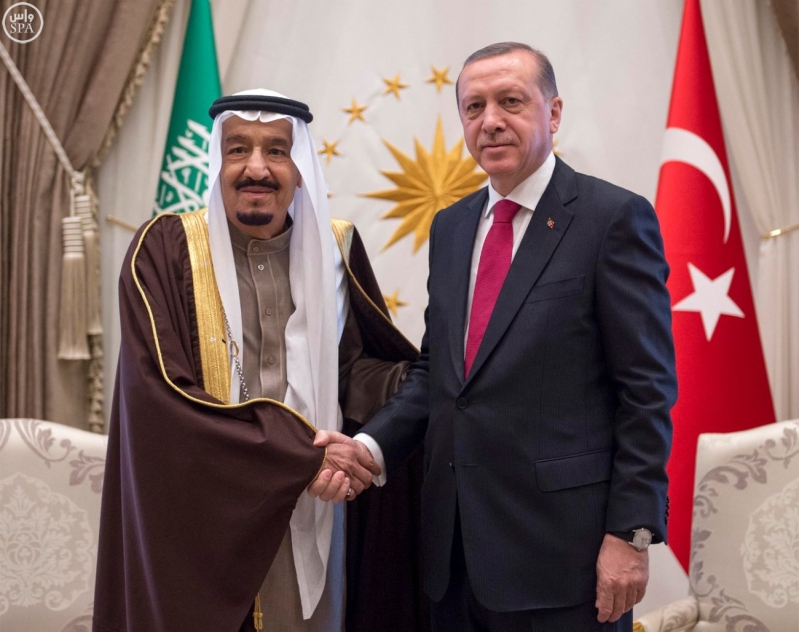 الرئيس التركي يستقبل الملك3