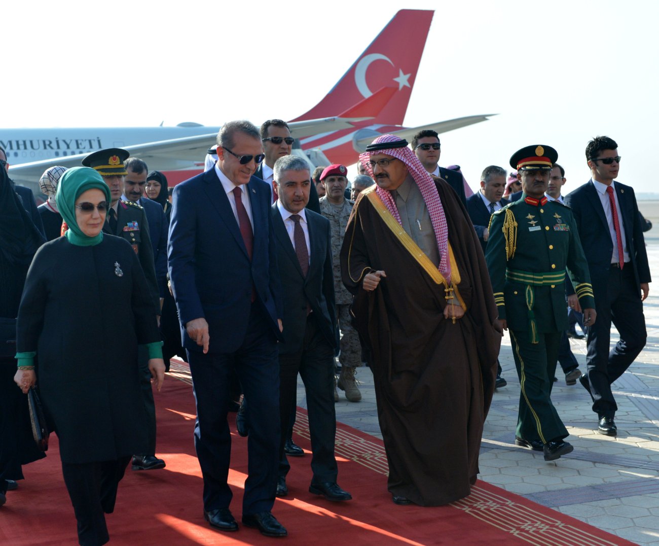 الرئيس التركي يصل إلى الرياض