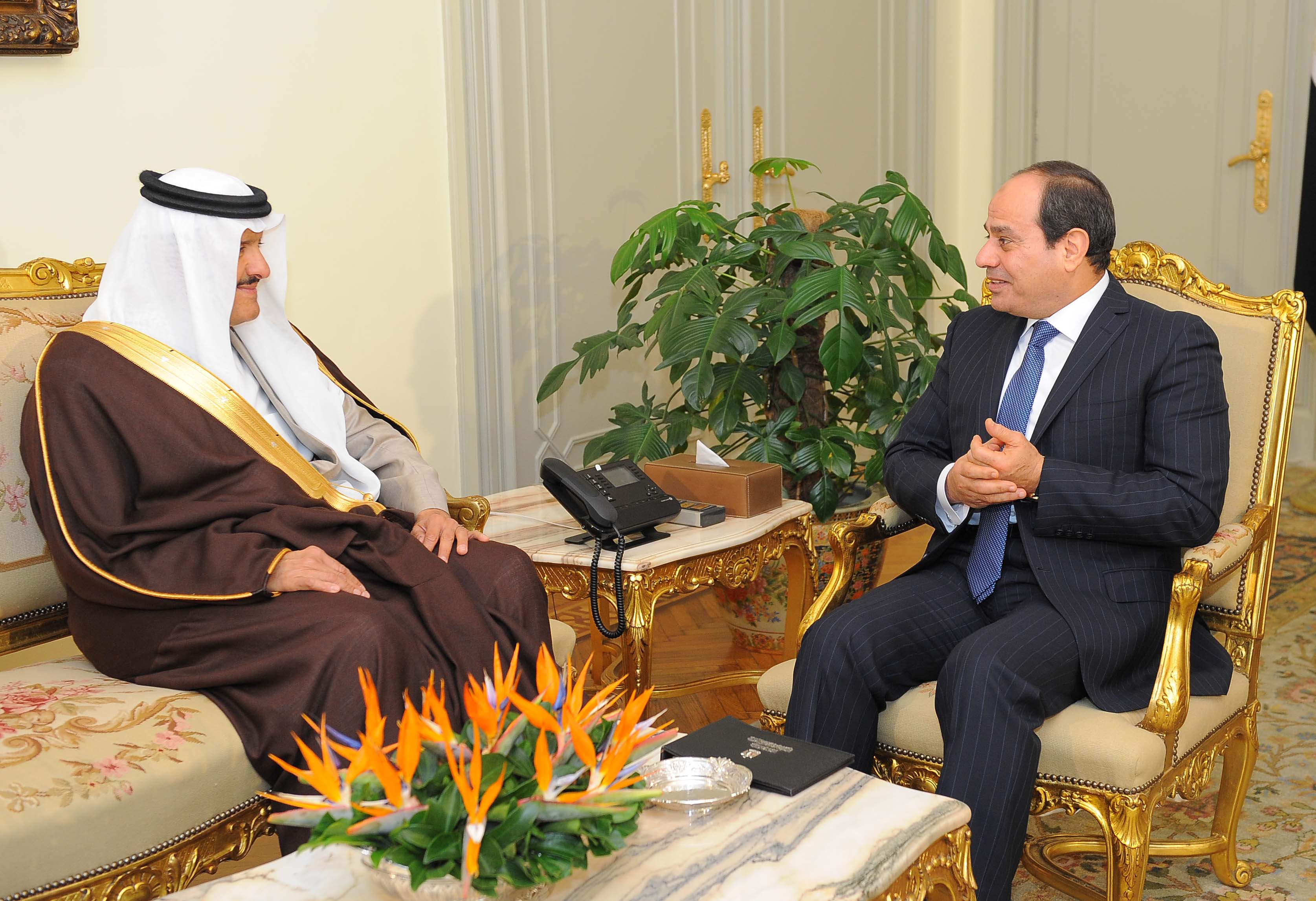 سلطان بن سلمان بعد لقاء الرئيس السيسي : الملك يوصينا دائما بمصر