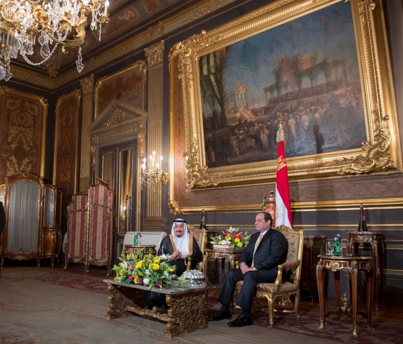 الرئيس المصري يقيم حفل عشاء لخادم الحرمين الشريفين2