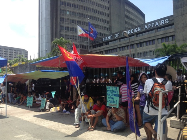 احتجاجات في الفلبين ضد قانون العمل السعودي
