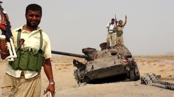 المقاومة اليمنية تقصف المتمردين بين لحج ومأرب