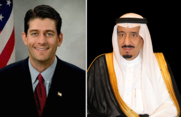 الملك يستعرض الصداقة بين السعودية وأمريكا مع رئيس مجلس النواب