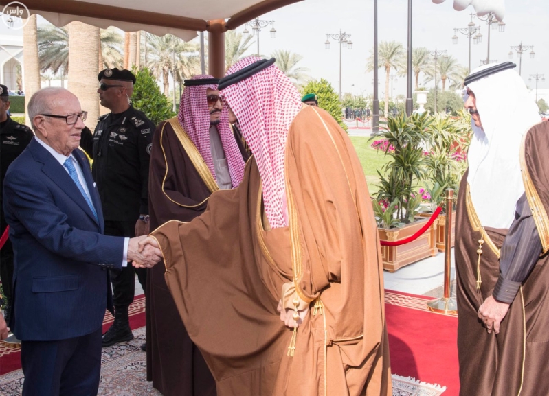 الملك سلمان يستقبل الرئيس التونسي 10