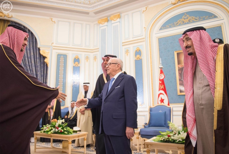 الملك سلمان يستقبل الرئيس التونسي 12