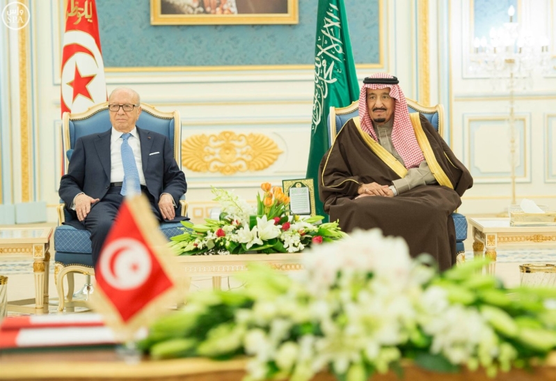 الملك سلمان يستقبل الرئيس التونسي 14