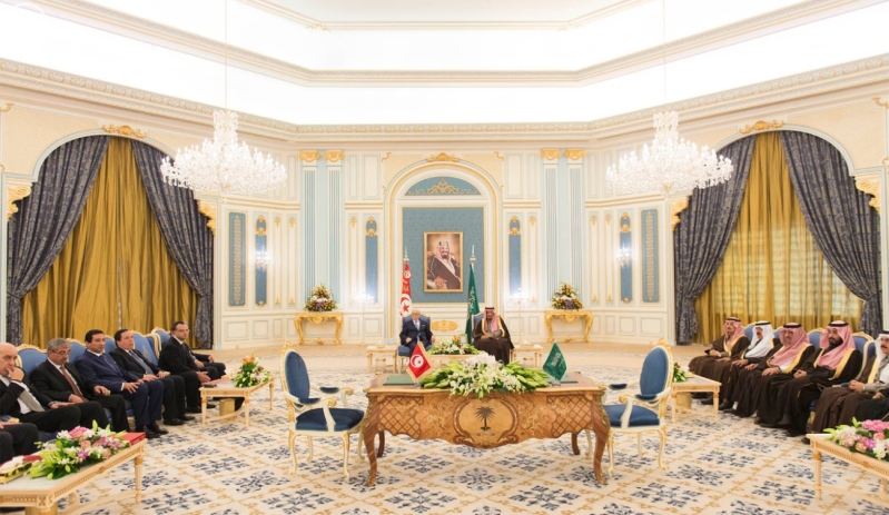 الملك سلمان يستقبل الرئيس التونسي 16