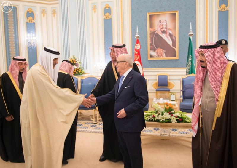 الملك سلمان يستقبل الرئيس التونسي 17
