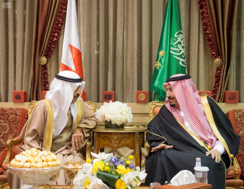 الملك سلمان يستقبل رئيس وزراء مملكة البحرين ‫(34669064)‬ ‫‬