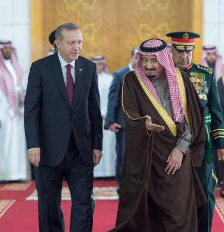 شاهد بالصور .. قصر اليمامة يشهد مراسم استقبال رسمية للرئيس التركي‎