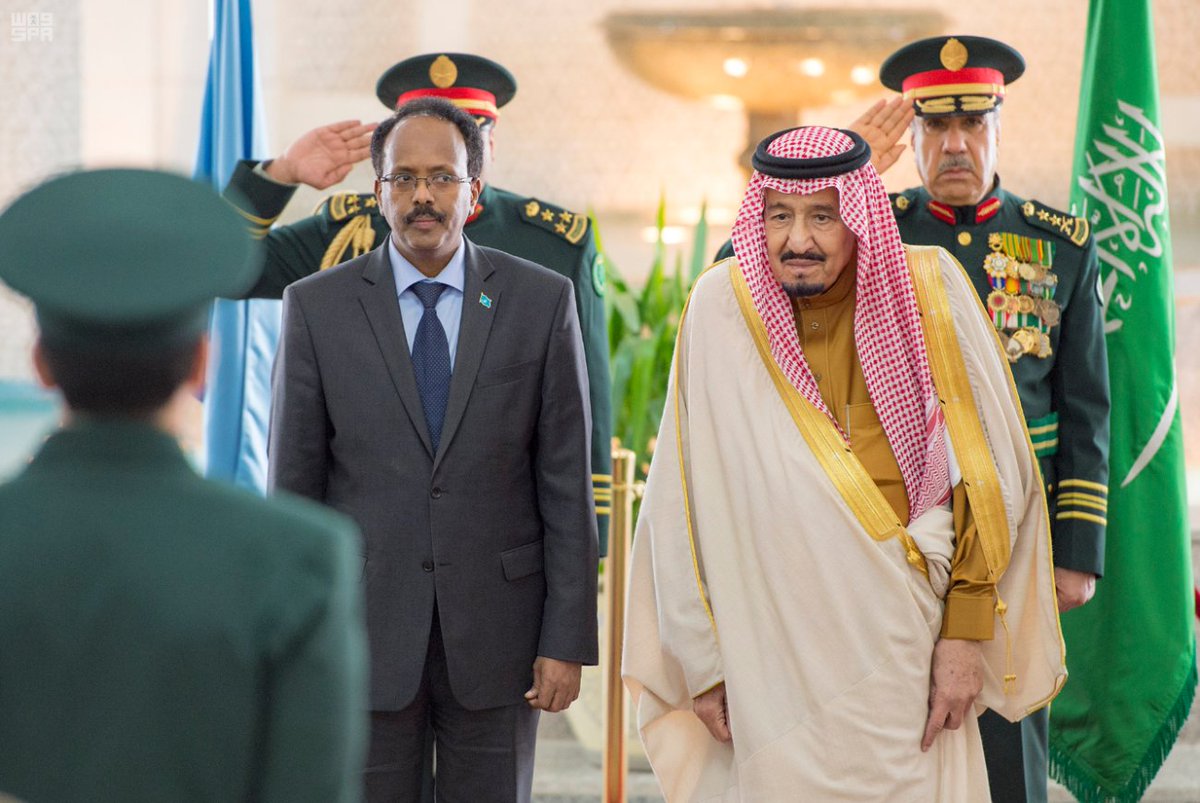 الملك يستقبل الرئيس الصومالي1