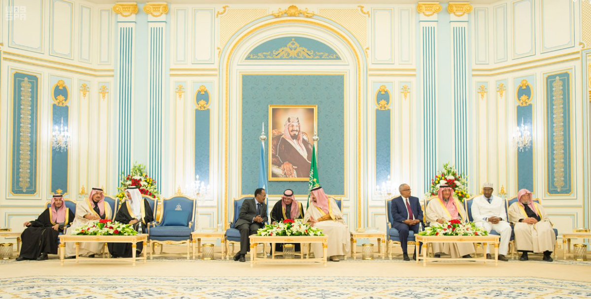 الملك يستقبل الرئيس الصومالي2