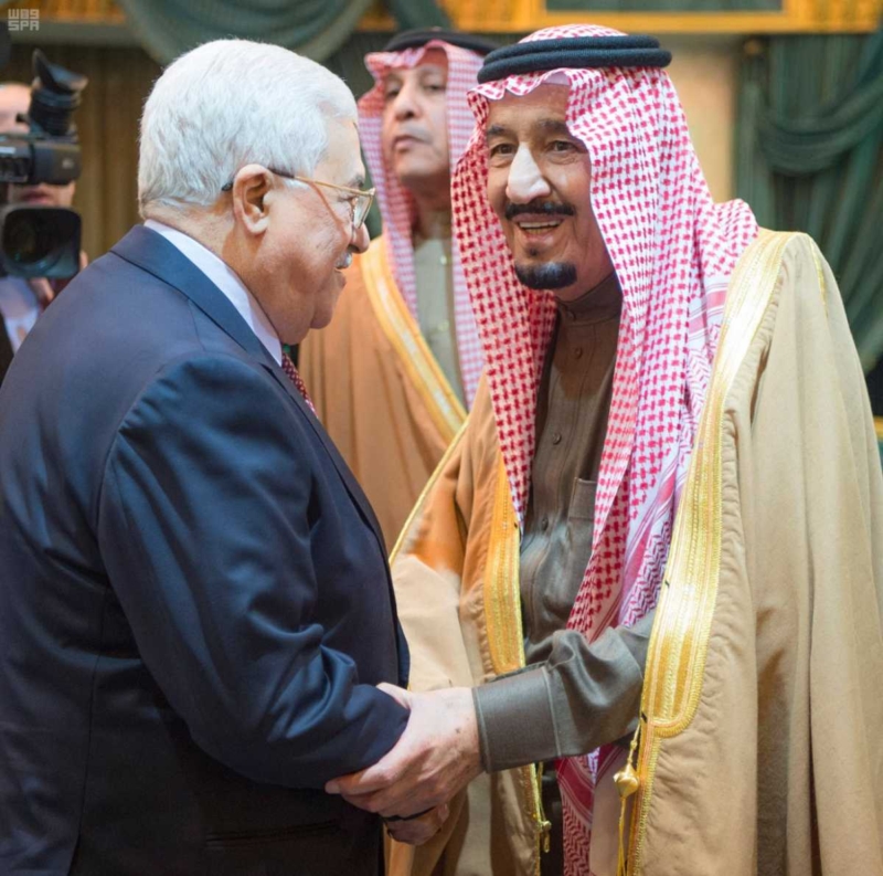 الملك يستقبل الرئيس الفلسطيني