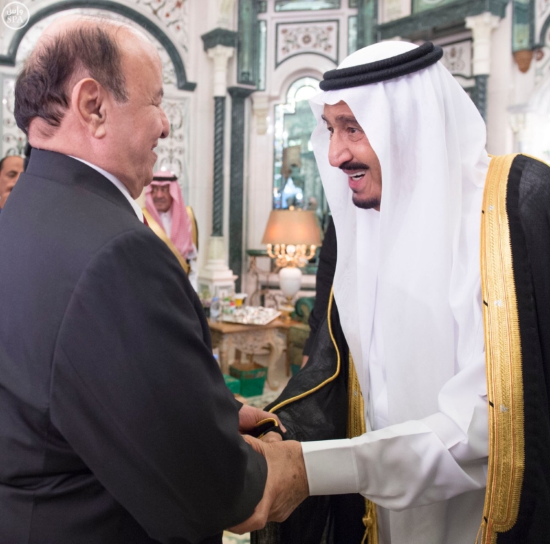 الملك يستقبل الرئيس اليمني