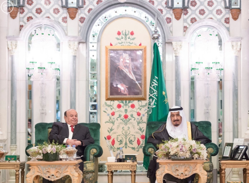 الملك يستقبل الرئيس اليمني3