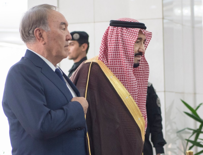 الملك يستقبل رئيس جمهورية كازاخستان ‫(35914243)‬ ‫‬