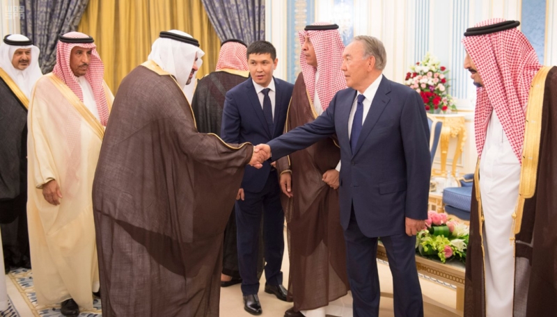 الملك يستقبل رئيس جمهورية كازاخستان ‫(35914250)‬ ‫‬