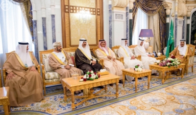 الملك يستقبل وزراء الداخلية الخليج ‫(1)‬