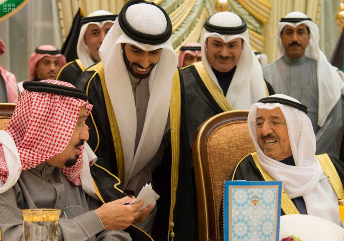 ‫شاهد .. صور تشريف الملك لمأدبة عشاء أمير الكويت بقصر بيان‬