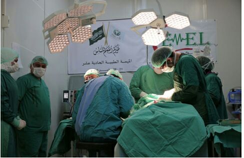 المهمة الطبية 11 لعلاج الجرحى السوريين لمبادرة نلبي النداء السعودية (13)