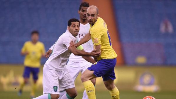 ‫النصر يحرم أهلي جدة من الصدارة‬