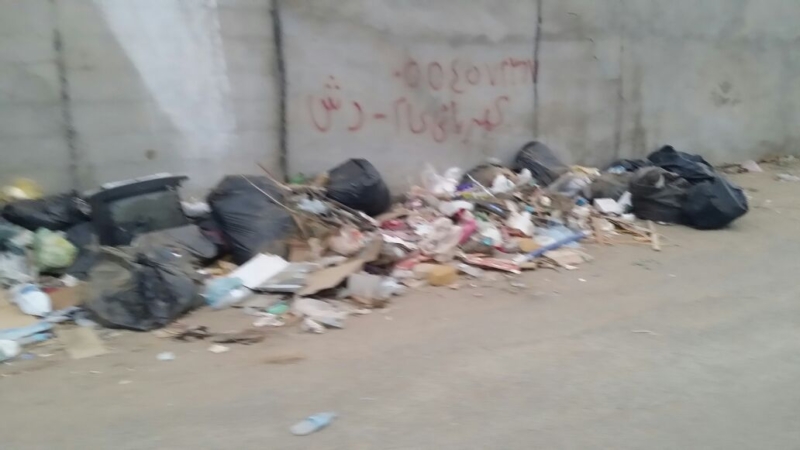 النفايات تغرق قرية قائم الدش بصبيا منذ أسبوعين ‫(734886161)‬ ‫‬