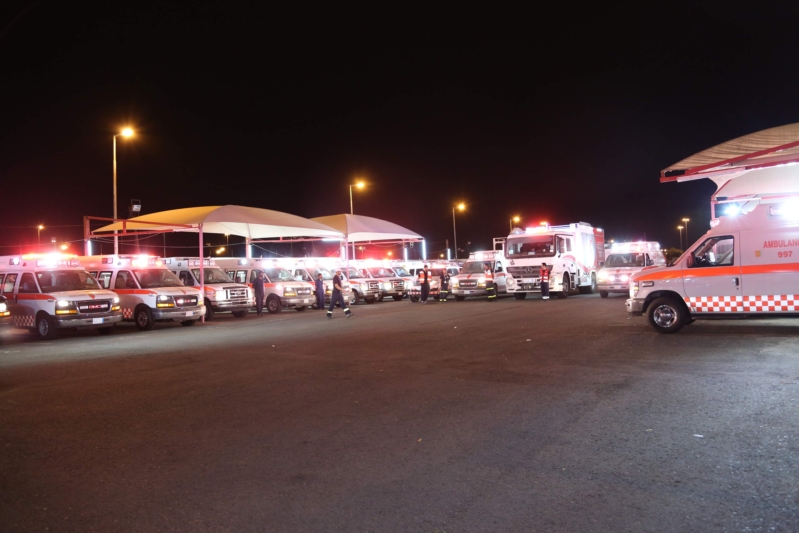 الهلال الأحمر يجهز (٦٧٧) سيارة إسعاف وآلية لتغطية العاصمة و المشاعر المقدسة