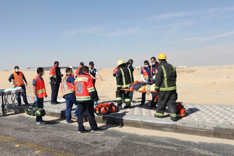 الهلال الاحمر بالشرقية ينفذ فرضية بهيئة المدن الصناعية بالدمام (4)