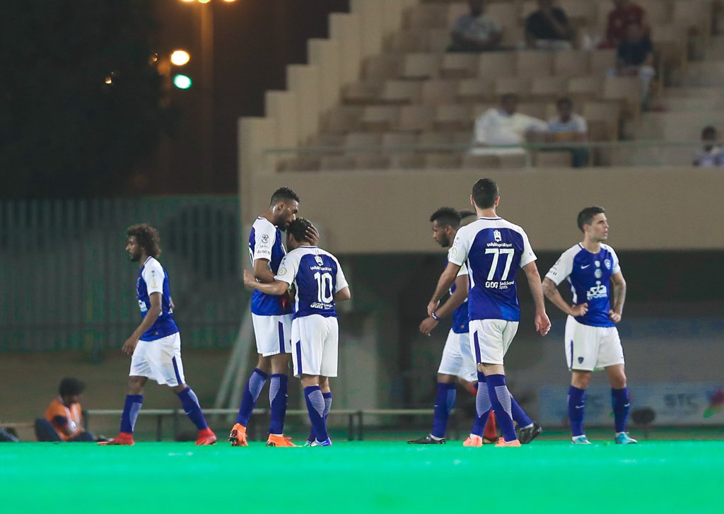 نصف دستة أهداف حصيلة الهلال في شوط المباراة الأول أمام الشباب وديًا