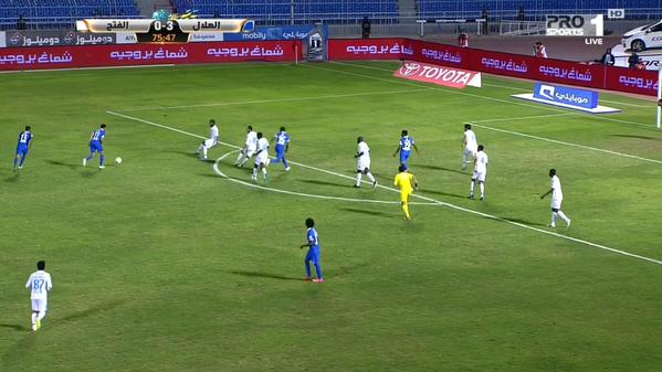 #الهلال يتقدم للمركز الثالث بعد فوزه بثلاثية على الفتح