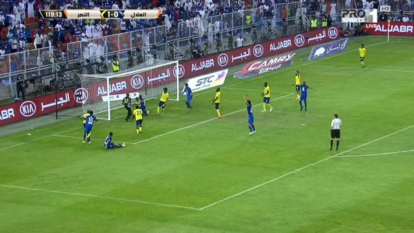 الدقيقة 120 محمد جحفلي يسجل هدف التعادل #للهلال