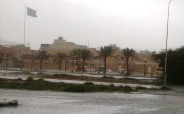 الآن.. أمطار غزيرة تشهدها منطقة نجران