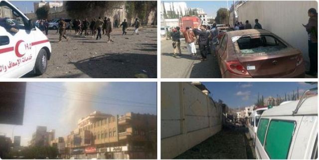 مقتل شخص وإصابة 17 في إنفجار استهدف منزل السفير الايراني بصنعاء