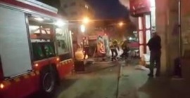 فيديو مروع.. لحظة انفجار أسطوانة غاز بأحد رجال الإطفاء