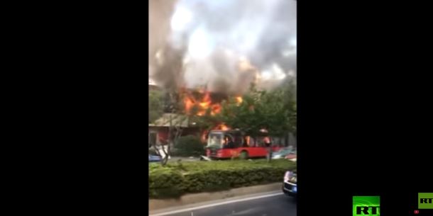 بالفيديو.. انفجار هائل يهز مدينة هانغتشو الصينية