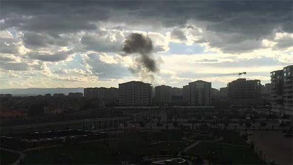انفجار ضخم بالقرب من مطار دمشق الدولي - المواطن