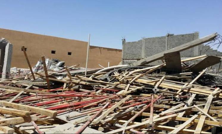 5 إصابات حتى الآن في انهيار مبنى مدرسة بـ #حائل