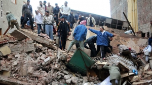 انهيار عقار سكني بالقاهرة وعدد الضحايا غير معلوم