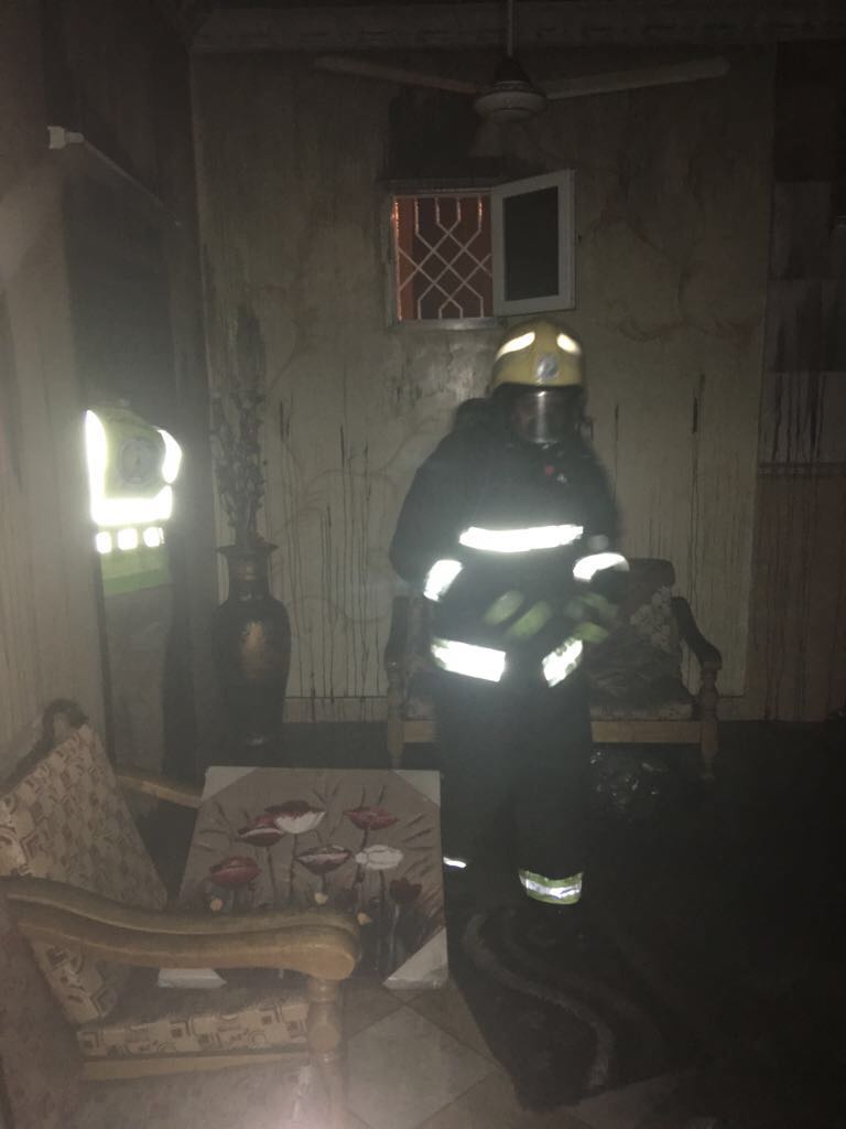 السيطرة على حريق بمنزل في صبيا