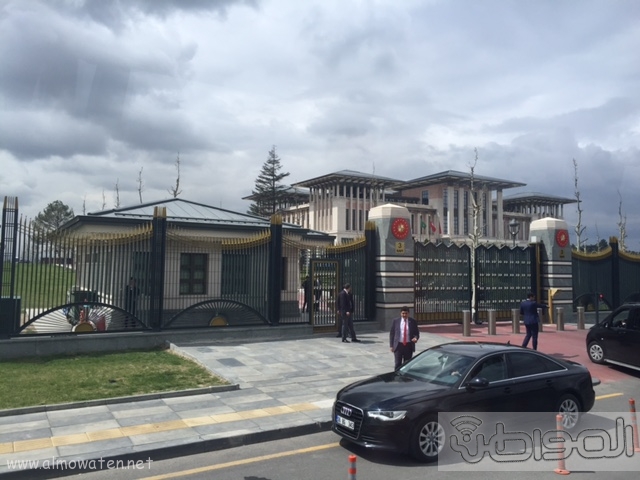 بالصور .. استعدادات لاستقبال الملك سلمان في القصر الرئاسي التركي في أنقرة