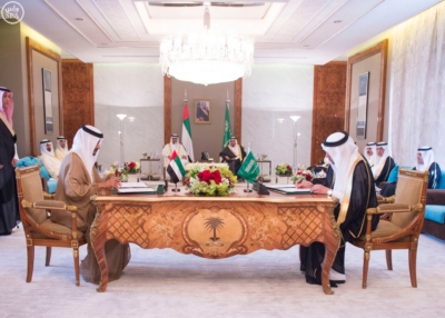 بحضور الملك وولي عهد أبو ظبي توقعان محضر انشاء مجلس التنسيق السعودي4