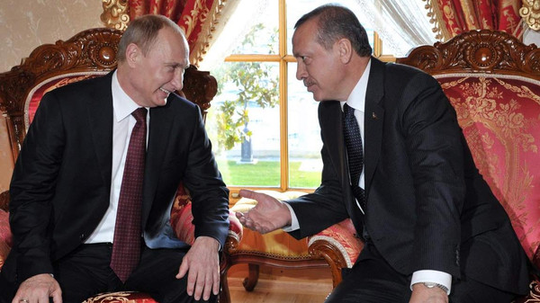 بوتين وأردوغان متفقان على أهمية الحوار السياسي بسوريا