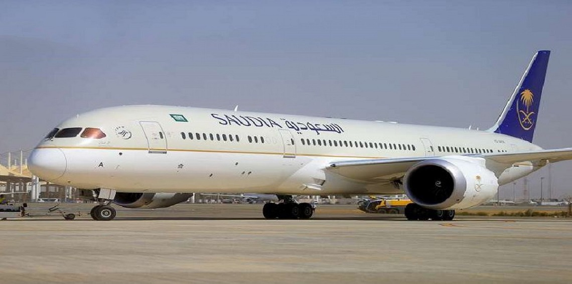الخطوط السعودية تستقبل طائرتها الجديدة بوينج B787