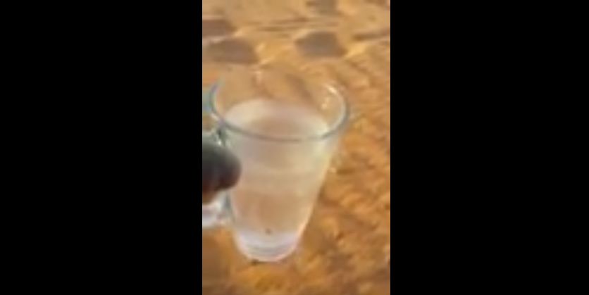 بالفيديو والصور .. تجمد المياه داخل كأس في الجوف
