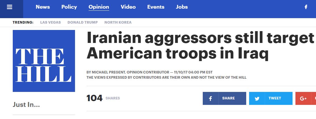 صحيفة أميركية ترصد تحركات إيرانية في العراق عبر ” المخترق”