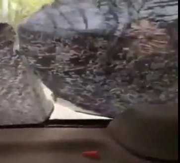 بالفيديو.. تحطم زجاج سيارة بعد انفجار علبة بخاخ داخلها لهذا السبب